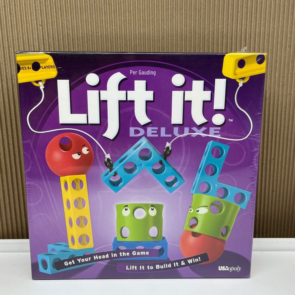 Lift It! Deluxe Board Game USAopoly Dexterity Family Party Game New Sealed
